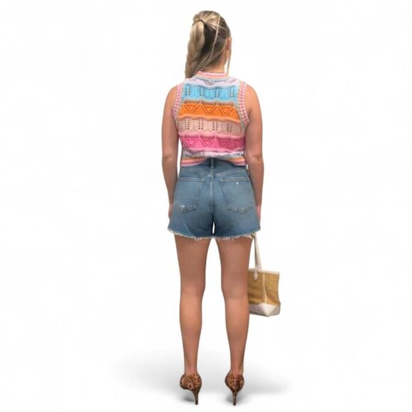 Zara Retro Knit Colorblock Tank – Size Small | Spring/Summer - Picture 3 of 6